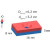 Неодимовый магнит прямоугольник 16х8х3 мм с зенковкой 3.2/6.2 мм, N35