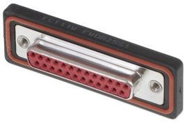 172704-0055, D-Sub Connector, Socket, DB-25, Radial Leads