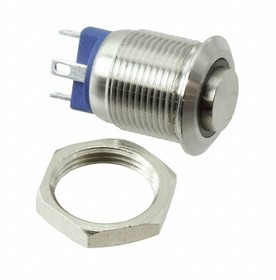 MAV0120/3D2RD024, Pushbutton Switches 12mm SS AVSwitch 24V RED LED Ring Illum