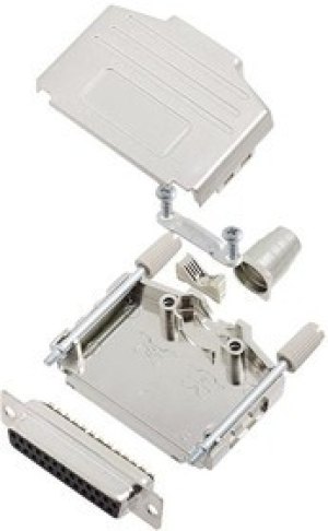 L17DPPK25-M+L717DE25S, Разъем D Sub, With Backshell, DB25, Standard, Гнездо, DPPK-M, 25 контакт(-ов), DB, Solder Cup L17DPPK25-M+L717DE25S, Разъем D Sub, With Backshell, DB25, Standard, Гнездо, DPPK-M, 25 контакт(-ов), DB, Solder Cup