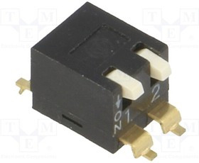 A6SR-2104, DIP Switches / SIP Switches 2 Pin, SMT Low Profile