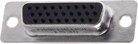 L77HDA26S, Amphenol HD 26 Way Panel Mount D-sub Connector Socket L77HDA26S, Amphenol HD 26 Way Panel Mount D-sub Connector Socket