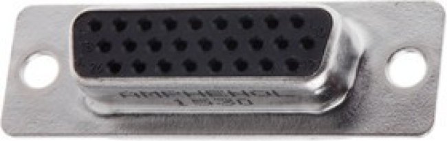 L77HDA26S, Amphenol HD 26 Way Panel Mount D-sub Connector Socket