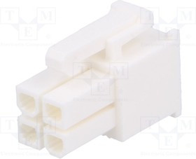 10127815-04LF, Headers &amp; Wire Housings Minitek Power4.2 DR V Rec Hsg 4Pos