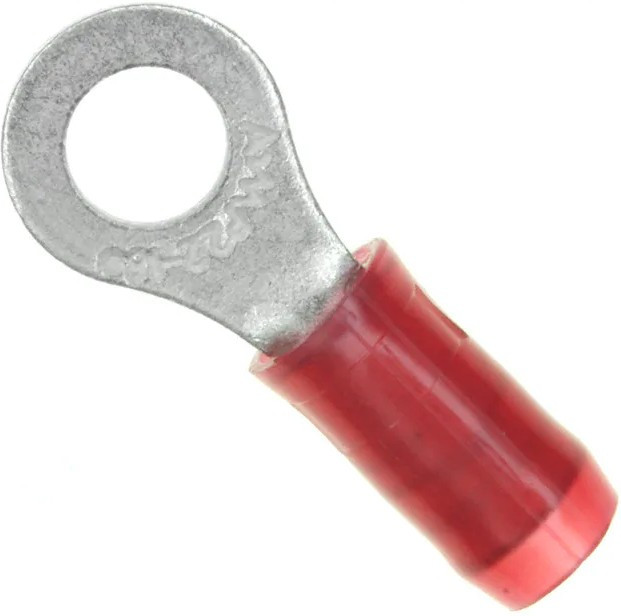 320551, Наконечник: кольцевой, M4, d: 4-17мм, 0,3-1,42мм2, обжим, на провод, луженые