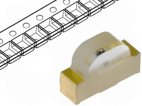 KPA-3010SYC, Светодиод smd 3х1мм/желтый/ 590нм/90-180мкд/ прозрачный/120°/угловой