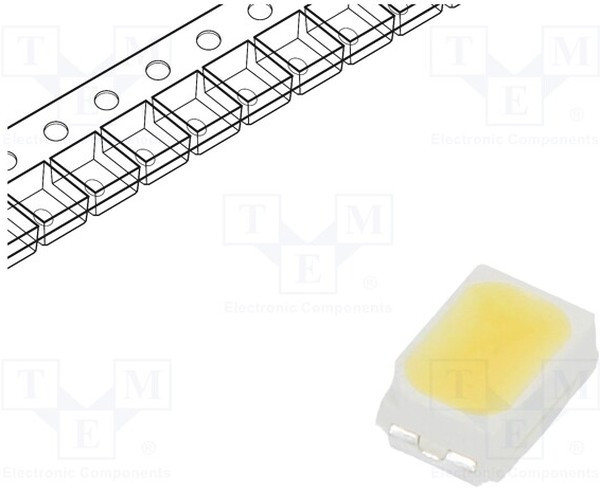 RF-WMTI20DS-HH-F-Y, LED; SMD; 3020,PLCC2; white cold; 2550?3500mcd; 5550-6040K; 90