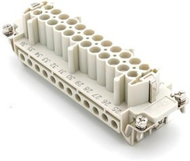 93601-0301, Heavy Duty Power Connectors S-E INS 24P F SW TRM 25-48 7324.6008.0
