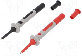 CA-P01295454Z, Измерительный щуп, 15А, черный и красный, Размер гнезда: 4мм