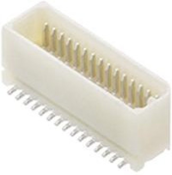 53364-1070, Mezzanine Connector, Header, 0.8 mm, 2 Rows, 10 Contacts, Surface Mount, Phosphor Bronze 53364-1070, Mezzanine Connector, Header, 0.8 mm, 2 Rows, 10 Contacts, Surface Mount, Phosphor Bronze