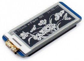 2.13inch e-Paper HAT, E-Ink дисплей 250×122px форм-фактора HAT для Raspberry Pi 2.13inch e-Paper HAT, E-Ink дисплей 250×122px форм-фактора HAT для Raspberry Pi