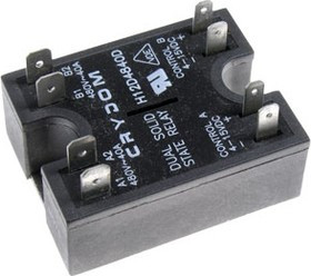 H12D4840D, Solid State Relays - Industrial Mount Dual SSR, 530VAC 40A, 4-15VDC In, ZC