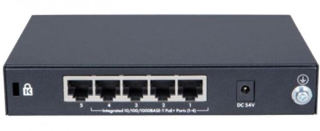 Коммутатор HP JH328A HPE 1420 5G PoE+ Switch( Unmanaged, 5*10/100/1000 Poe+ 32W, QoS, Fanless)