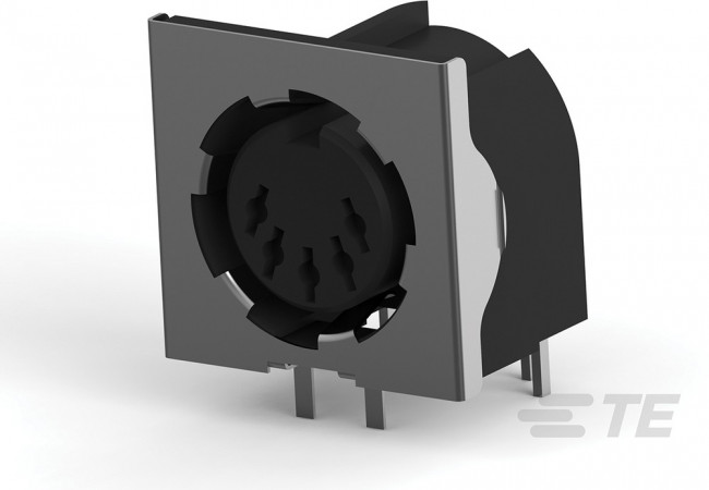 5212044-1, Circular DIN Connectors C-DIN 05P REC R/A T/H 5212044-1, Circular DIN Connectors C-DIN 05P REC R/A T/H