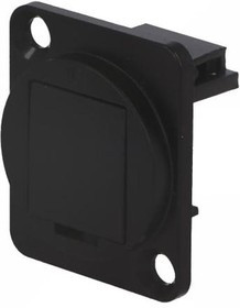 CP30241MB, Заглушка, черный, металл, Корп: стандарт XLR, 19x24мм, Серия: FT