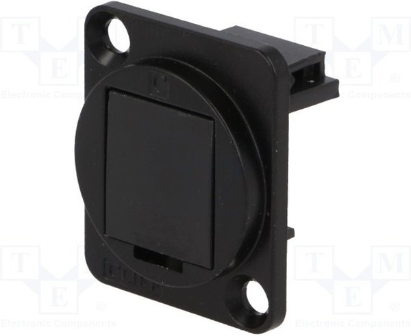 CP30241MB, Заглушка, черный, металл, Корп: стандарт XLR, 19x24мм, Серия: FT