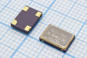 Кварцевый генератор 16.384МГц 3.3В,HCMOS/TTL в корпусе SMD 7x5мм, гк 16384 \\SMD07050C4\T/CM\ 3,3В\S