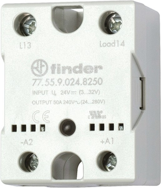 77.55.9.024.8650, 77 Series Solid State Relay, 50 A Load, Heatsink, 660 V ac Load, 24 V dc Control 77.55.9.024.8650, 77 Series Solid State Relay, 50 A Load, Heatsink, 660 V ac Load, 24 V dc Control