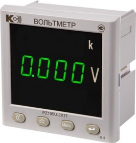 PZ195U-2K1T 250B пит. 19-50В 0-5мА К -40 +70 кл. т. 0,2 Вольтметр цифровой одноканальный переменного