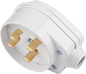 Вилка к электроплите 3Р+N, 32А, 250В, 96x62x83 мм., В32-073