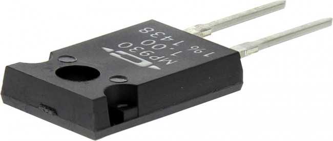 MP930-1.00-1%, Thick Film Resistors - Through Hole 1 ohm 30W 1% TO-220 PKG PWR FILM MP930-1.00-1%, Thick Film Resistors - Through Hole 1 ohm 30W 1% TO-220 PKG PWR FILM