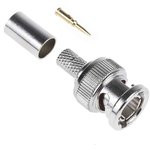 5-1634502-2, Вилка, BNC, "папа", прямой, 75Ом, обжим, на провод, позолота 5-1634502-2, Вилка, BNC, "папа", прямой, 75Ом, обжим, на провод, позолота