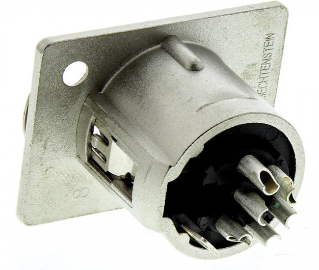 NC6FP-1, XLR Connectors 6C FEMALE NICKEL