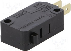 V7-6C17D8-000-2, Basic / Snap Action Switches SPDT 15.1A 277VAC 250VDC Plung Qk Conn