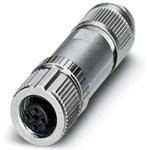 1424683, Разъем Кабеля, PROFINET CAT5, M12 Push-In, M12, Female, 4 Positions, Вставное Гнездо