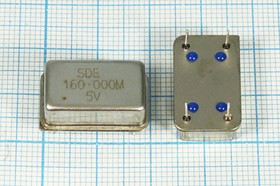 Кварцевый генератор 160МГц 5В, HCMOS/TTL в корпусе FULL=DIL14; гк 160000 \\FULL\CM\5В\OSC14\SDE Кварцевый генератор 160МГц 5В, HCMOS/TTL в корпусе FULL=DIL14; гк 160000 \\FULL\CM\5В\OSC14\SDE