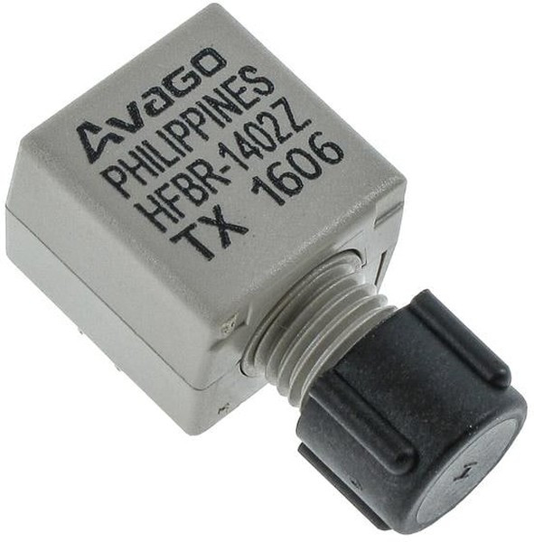 HFBR-1402Z, HFBR-1402Z, 5Mbit/s Fibre Optic Transmitter 865nm SMA Connector, 22.2 x 12.7 x 10.2mm HFBR-1402Z, HFBR-1402Z, 5Mbit/s Fibre Optic Transmitter 865nm SMA Connector, 22.2 x 12.7 x 10.2mm