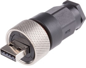 Cable Mount, Plug Type A 2.0 IP67 USB Connector
