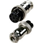 1-561-8, Разъем MIC 8 Pin, "гнездо", металл на кабель