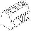 1776119-5, Fixed Terminal Blocks 5P TERMI-BLOK PCB HIGH TEMP