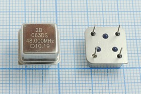 Кварцевый генератор 48МГц, 3.3В, HCMOS/TTL в корпусе HALF=DIL8, гк 48000 \\HALF\T/CM\3,3В\ SCO-063\S