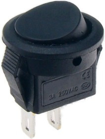 SMRS-101-2C1-B, Переключатель ON-OFF (3A 250VAC) SPDT 2P, черная клавиша