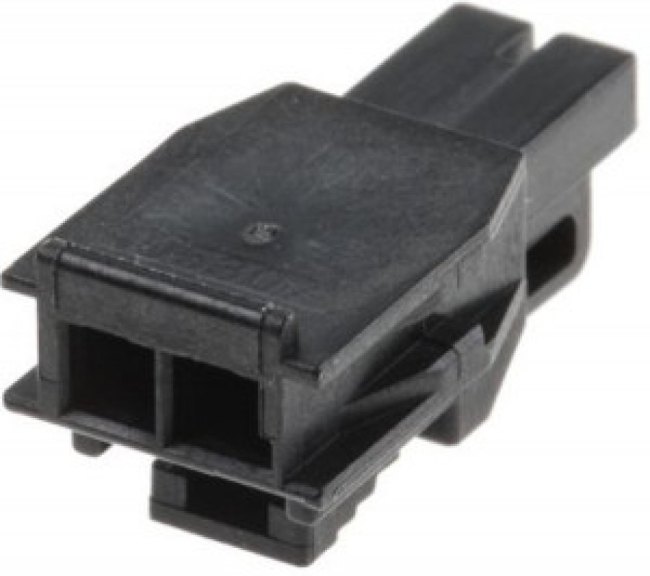105307-1202, Headers &amp; Wire Housings NanoFit TPA Recp Hsg Single Row 2Ckt Blk