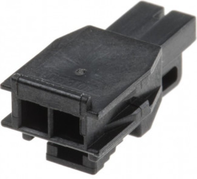 105307-1202, Headers &amp; Wire Housings NanoFit TPA Recp Hsg Single Row 2Ckt Blk