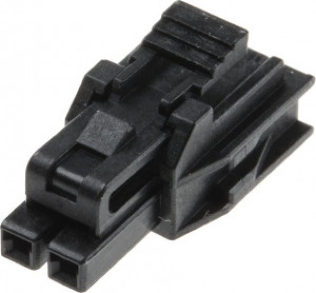 105307-1202, Headers &amp; Wire Housings NanoFit TPA Recp Hsg Single Row 2Ckt Blk