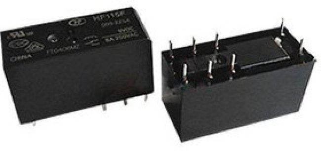 HF115F/009-2Z4BF, Реле, 9VDC, 2 form C, 2 pole 8A, материнал контактов AgNi, аналог для 6-1393243-2