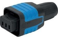 4312.0003, AC Power Entry Modules CORD CONN 10A BLACK/BLUE
