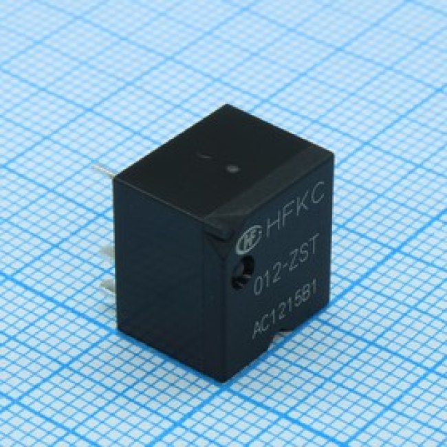 HFKC/012-ZST, Автомобильное реле, SPDT, 12 В DC, 30 А, Micro серия K, Сквозное Отверстие, Пайка