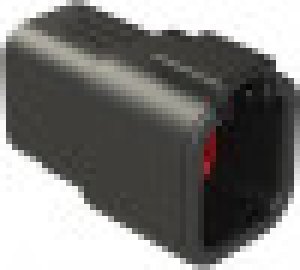 ATP04-6P-RD01BK, AUTOMOTIVE HOUSING, RCPT, 6POS, 25A, BLK