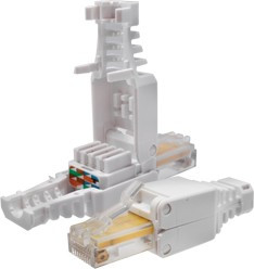 Коннектор 8P8C U/UTP Cat.5e /RJ-45/ безынструментальный 10-0218