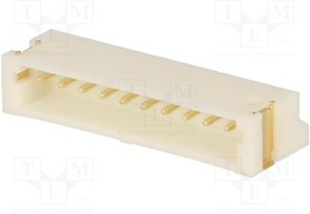 NX1501-10SMR, Гнездо, провод-плата, "папа", 1,5мм, PIN: 10, SMT, 100В, 1А, луженые