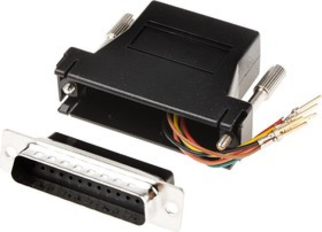 D Sub Adapter Male 25 Way D-Sub to Female RJ11 D Sub Adapter Male 25 Way D-Sub to Female RJ11