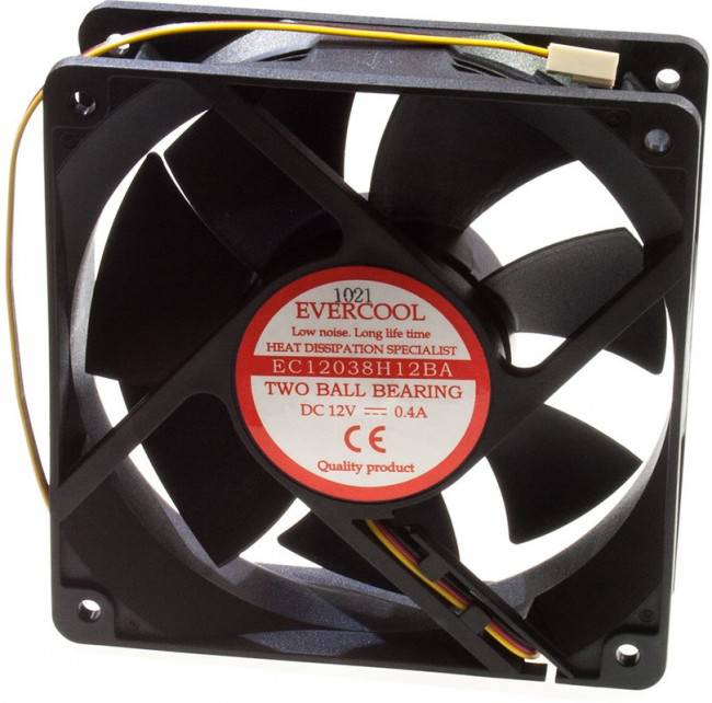 EC12038H12BA, 120х120х38 мм 12В + крепеж