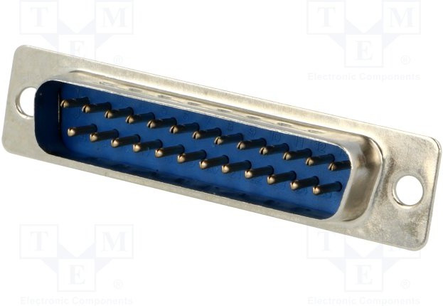 DB-25M (DS1033-25M), Вилка 25 pin на кабель (пайка)