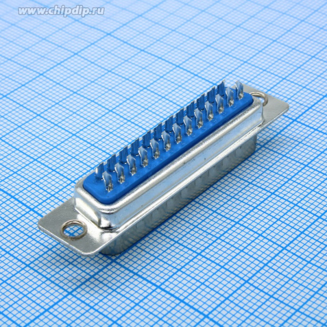 DB-25M (DS1033-25M), Вилка 25 pin на кабель (пайка)