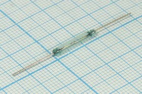 Геркон замыкающий МК-16101, 0.5А/100В, МДС срабатывания 30-35А; №14409 геркон 2,54x16\100В\норм.разо